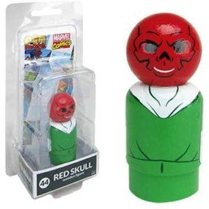 Marvel Red Skull Wooden Pin Mate Figure #44